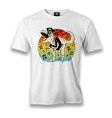 Pirate Dinosaur with Pi Background Men's White Tshirt - Premium  from W.E.N.S. WIND - Just 6490! Shop now at W.E.N.S. WIND