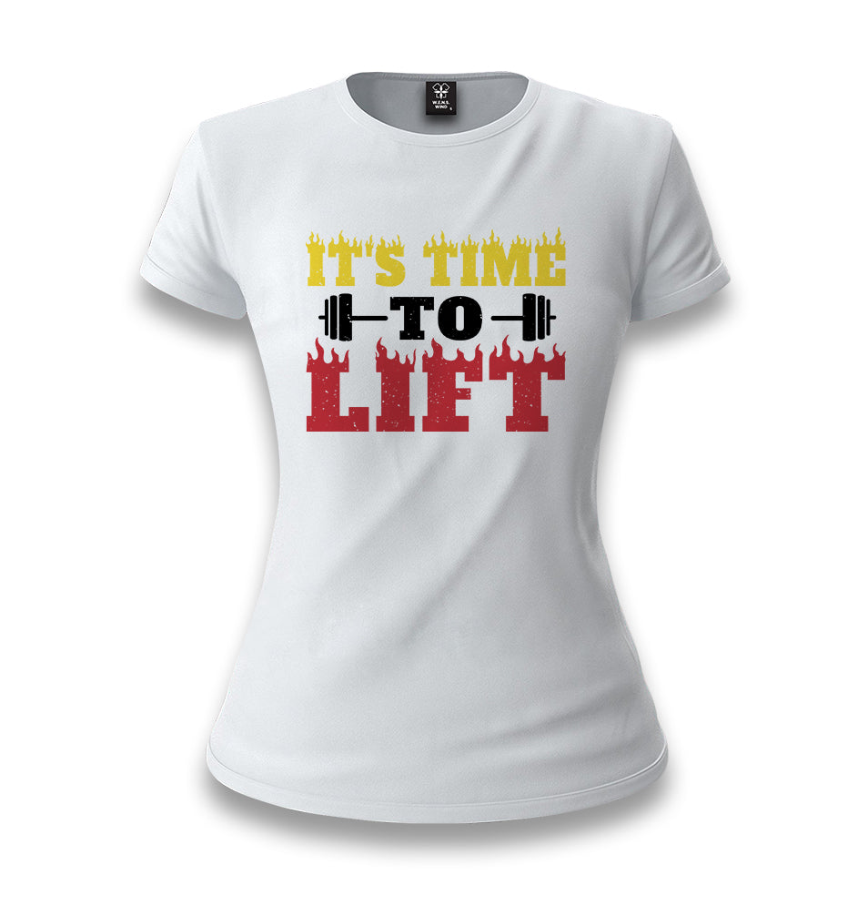 Bodybuilding Time to Lift White Women T-shirt - Premium  from W.E.N.S. WIND - Just 6490! Shop now at W.E.N.S. WIND