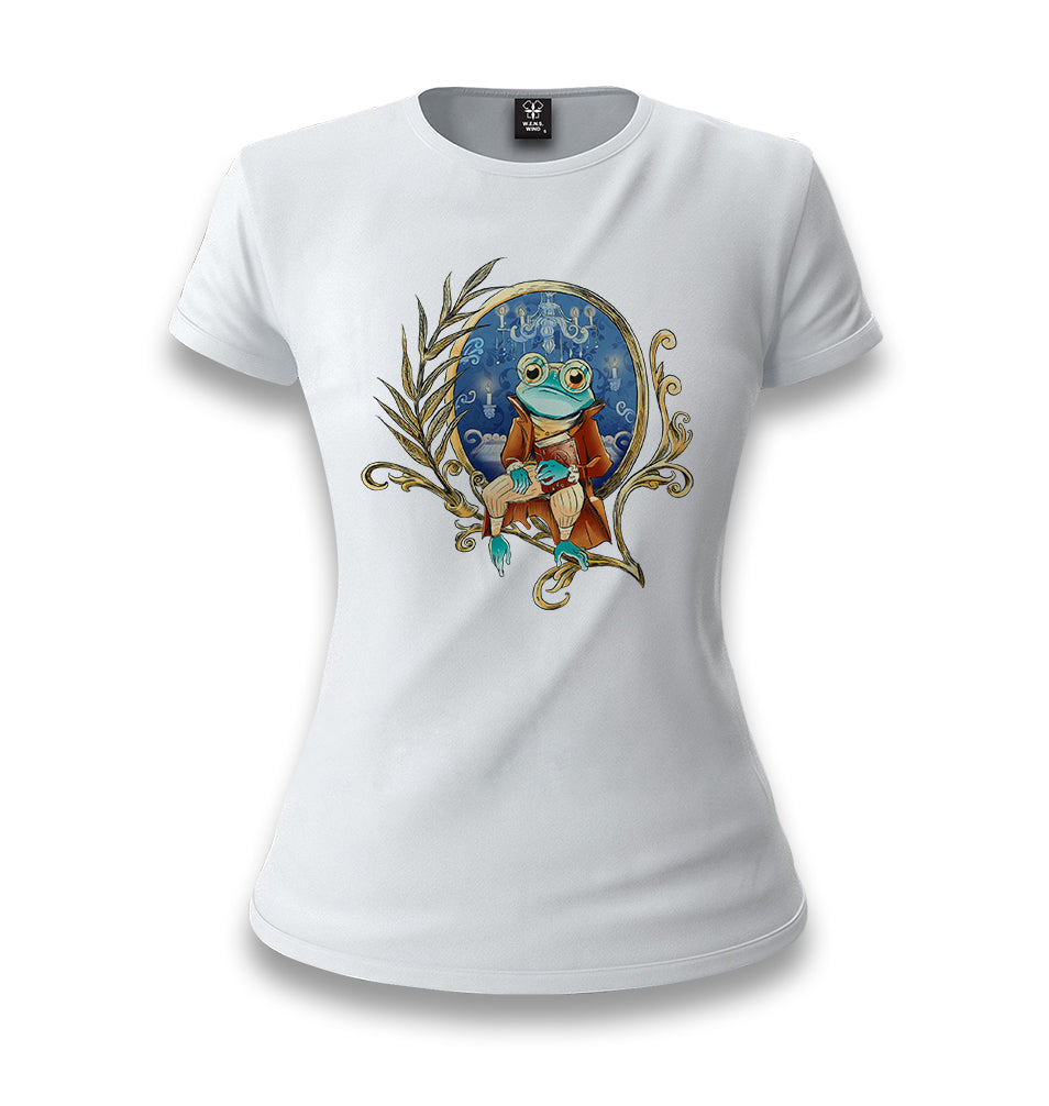 A Frog in front of a Mirror White Women T-shirt - Premium  from W.E.N.S. WIND - Just 6490! Shop now at W.E.N.S. WIND