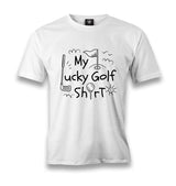 Lucky Golf Tshirt Men's White Tshirt - Premium  from W.E.N.S. WIND - Just 6490! Shop now at W.E.N.S. WIND