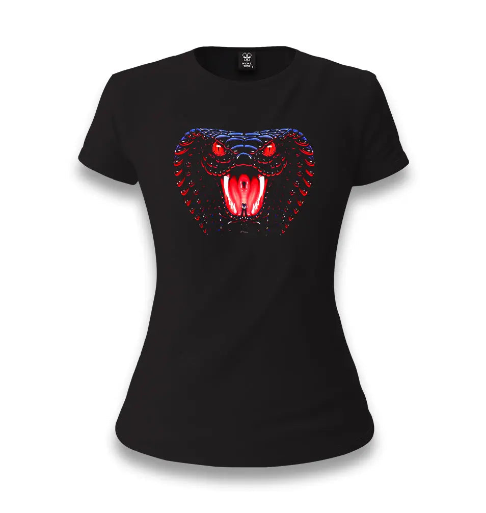 Snake Women's Black T-shirt - Premium  from W.E.N.S. WIND - Just 6490! Shop now at W.E.N.S. WIND