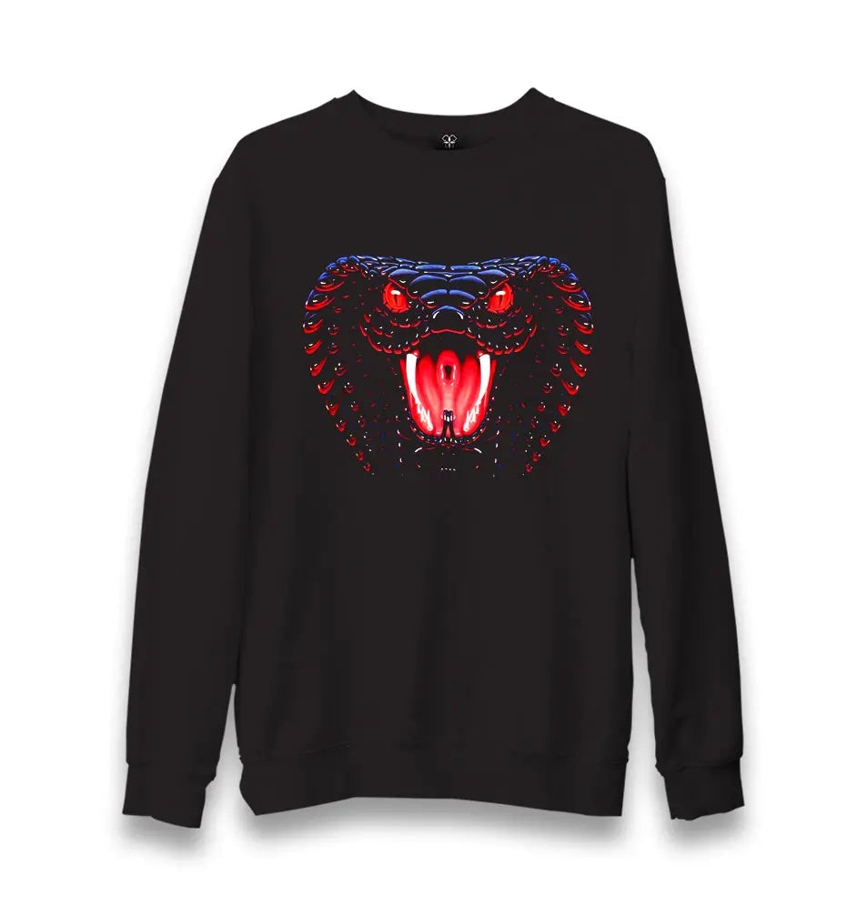 Snake Unisex Black Sweatshirt - Premium  from W.E.N.S. WIND - Just 10990! Shop now at W.E.N.S. WIND