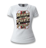 Born To Be Free Live Without Brakes White Women T-shirt - Premium  from W.E.N.S. WIND - Just 6490! Shop now at W.E.N.S. WIND