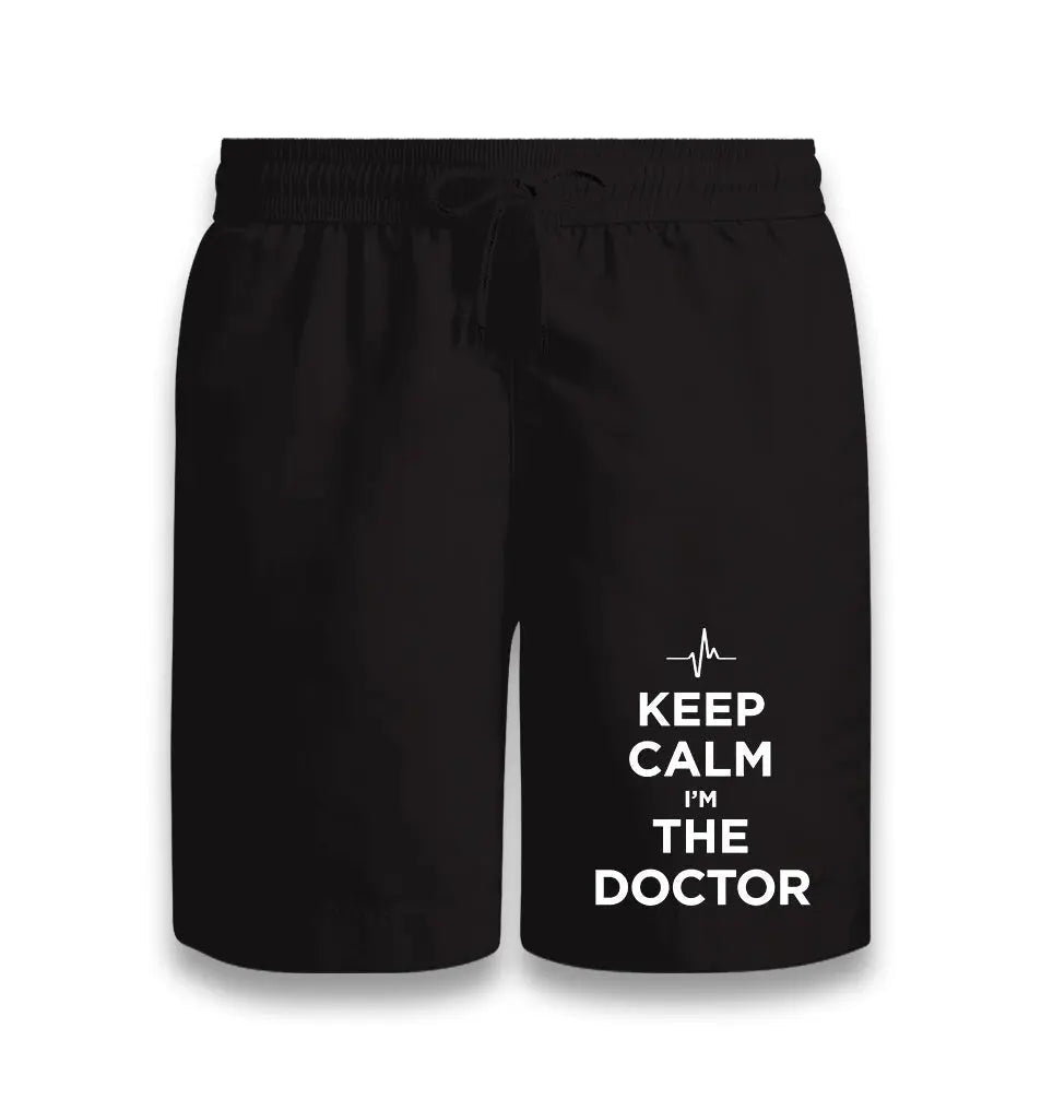 Keep Calm I Am The Doctor Black Shorts - Premium  from W.E.N.S. WIND - Just 7990! Shop now at W.E.N.S. WIND