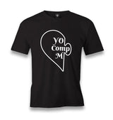 You Complete Me Left - Black Men's Black Tshirt - Premium  from W.E.N.S. WIND - Just 6490! Shop now at W.E.N.S. WIND