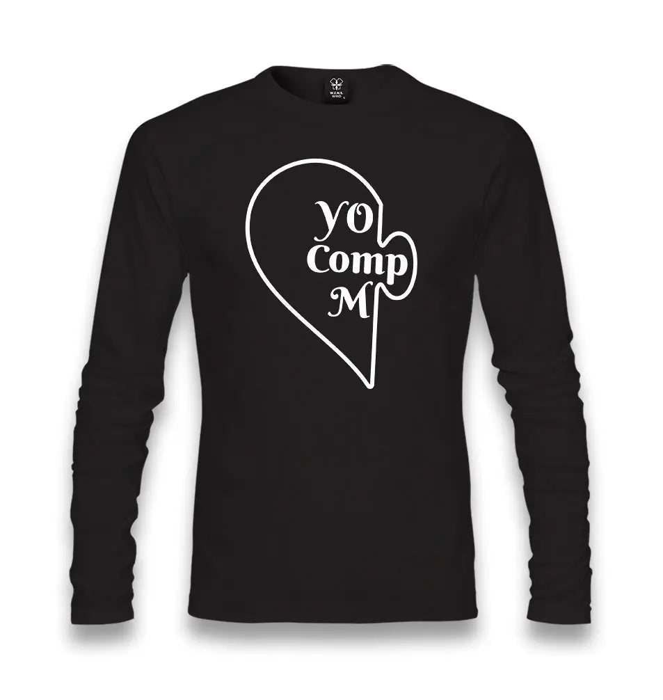 You Complete Me Left - Black Unisex Black Longsleeve - Premium  from W.E.N.S. WIND - Just 7990! Shop now at W.E.N.S. WIND