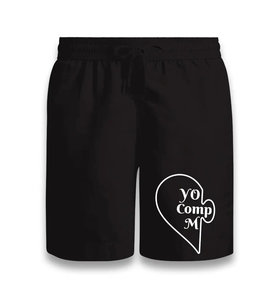 You Complete Me Left - Black Black Shorts - Premium  from W.E.N.S. WIND - Just 7990! Shop now at W.E.N.S. WIND