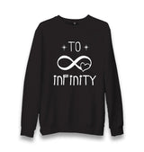 To Infinity Unisex Black Sweatshirt - Premium  from W.E.N.S. WIND - Just 10990! Shop now at W.E.N.S. WIND