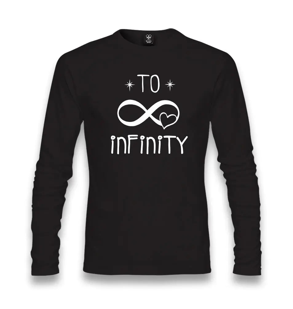 To Infinity Unisex Black Longsleeve - Premium  from W.E.N.S. WIND - Just 7990! Shop now at W.E.N.S. WIND