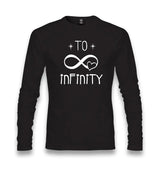 To Infinity Unisex Black Longsleeve - Premium  from W.E.N.S. WIND - Just 7990! Shop now at W.E.N.S. WIND