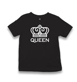 King And Queen - Queen Black Kid's Black T-shirt - Premium  from W.E.N.S. WIND - Just 5990! Shop now at W.E.N.S. WIND
