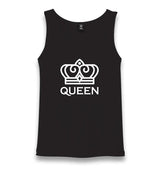 King And Queen - Queen Black Unisex Black Tank Top - Premium  from W.E.N.S. WIND - Just 6490! Shop now at W.E.N.S. WIND