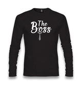 The Boss Unisex Black Longsleeve - Premium  from W.E.N.S. WIND - Just 7990! Shop now at W.E.N.S. WIND