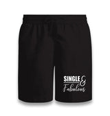 Single And Fabulous Black Shorts - Premium  from W.E.N.S. WIND - Just 7990! Shop now at W.E.N.S. WIND