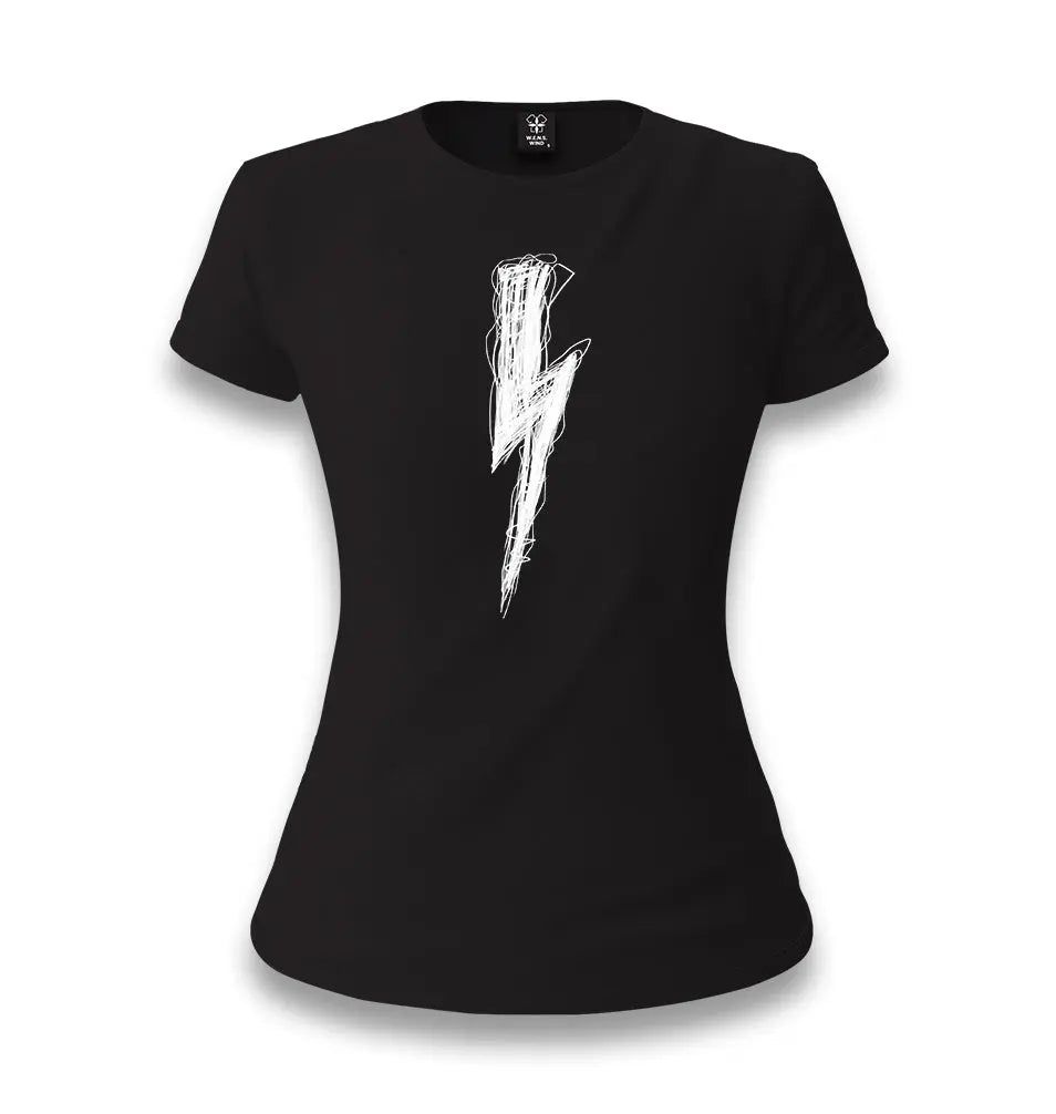 Lightning Women's Black T-shirt - Premium  from W.E.N.S. WIND - Just 6490! Shop now at W.E.N.S. WIND