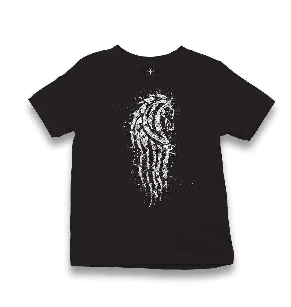 Tattoo - Horse Kid's Black T-shirt - Premium  from W.E.N.S. WIND - Just 5990! Shop now at W.E.N.S. WIND