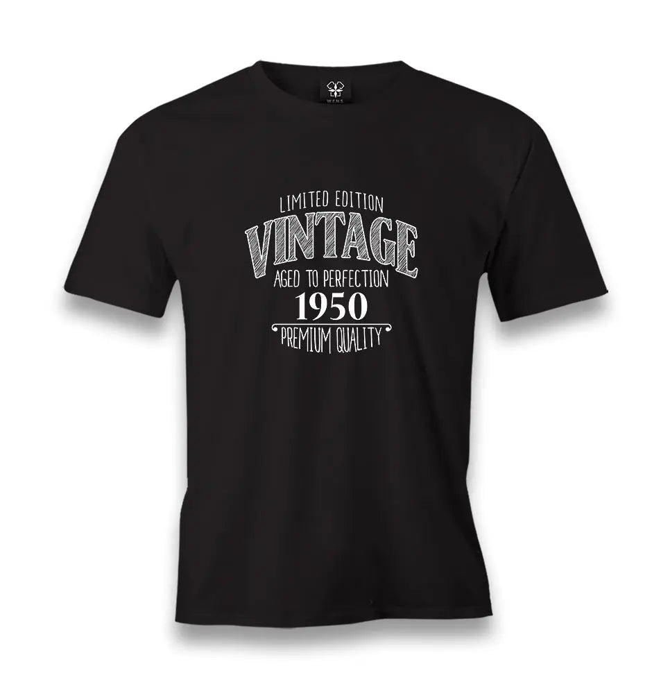 Vintage Premium 1950 Men's Black Tshirt - Premium  from W.E.N.S. WIND - Just 6490! Shop now at W.E.N.S. WIND