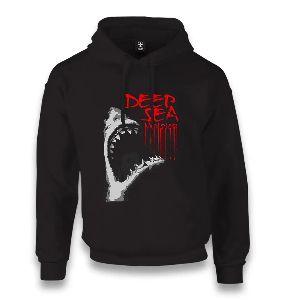 Shark -Deep Sea Unisex Black Hoodie - Premium  from W.E.N.S. WIND - Just 11990! Shop now at W.E.N.S. WIND