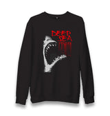 Shark -Deep Sea Unisex Black Sweatshirt - Premium  from W.E.N.S. WIND - Just 10990! Shop now at W.E.N.S. WIND