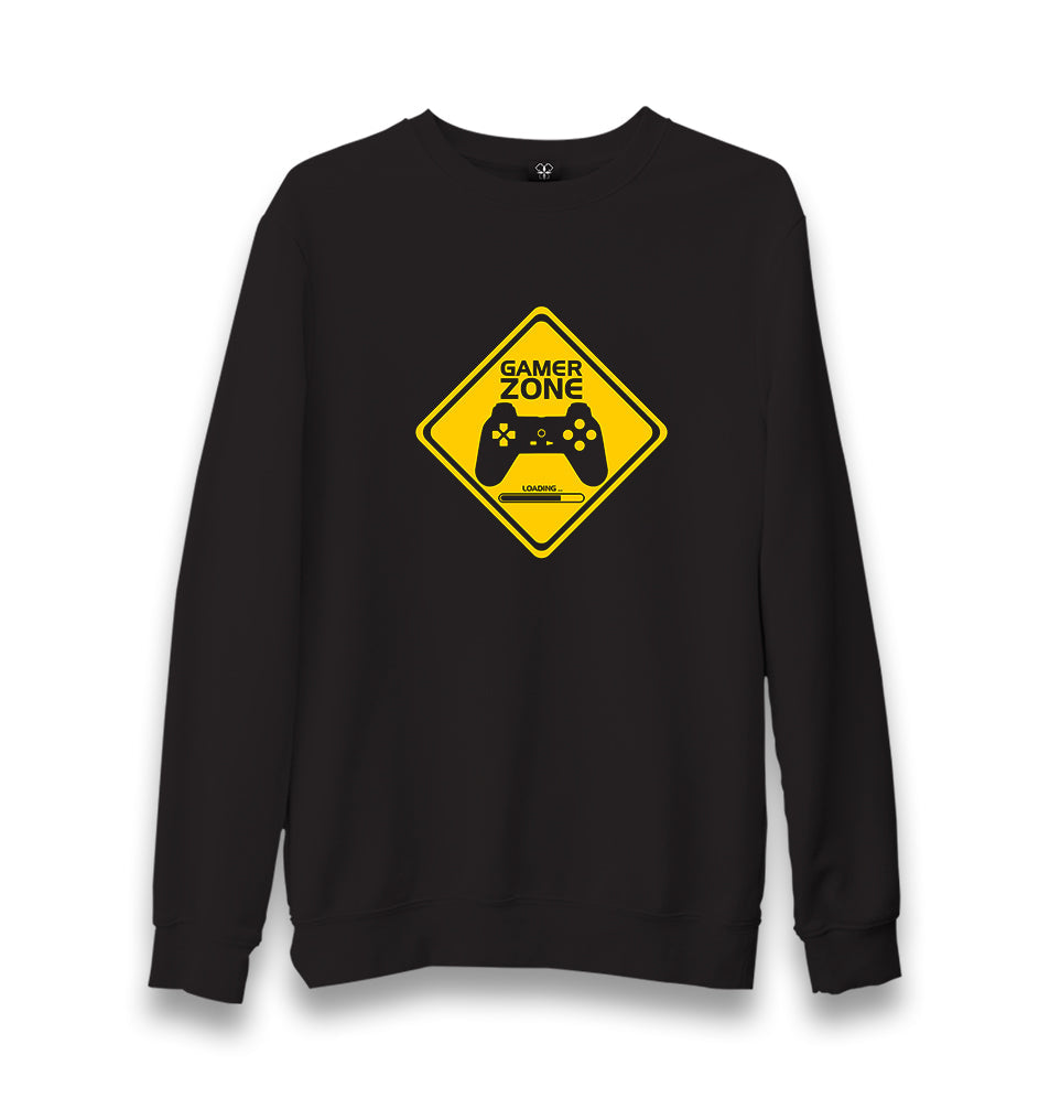 Gamer Zone Unisex Black Sweatshirt - Premium  from W.E.N.S. WIND - Just 10990! Shop now at W.E.N.S. WIND