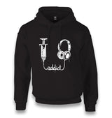 Music Addict Unisex Black Hoodie - Premium  from W.E.N.S. WIND - Just 11990! Shop now at W.E.N.S. WIND