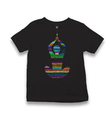 Yoga - Lines Kid's Black T-shirt - Premium  from W.E.N.S. WIND - Just 5990! Shop now at W.E.N.S. WIND