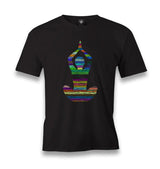 Yoga - Lines Men's Black Tshirt - Premium  from W.E.N.S. WIND - Just 6490! Shop now at W.E.N.S. WIND