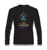 Yoga - Lines Unisex Black Longsleeve - Premium  from W.E.N.S. WIND - Just 7990! Shop now at W.E.N.S. WIND