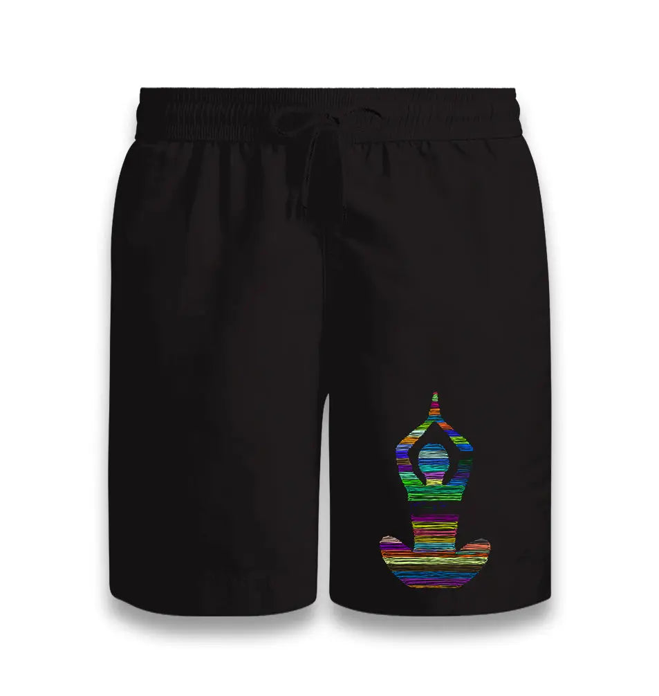 Yoga - Lines Black Shorts - Premium  from W.E.N.S. WIND - Just 7990! Shop now at W.E.N.S. WIND