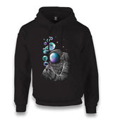 Space Balloon Unisex Black Hoodie - Premium  from W.E.N.S. WIND - Just 11990! Shop now at W.E.N.S. WIND