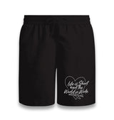 Life is Short - World is Wide Black Shorts - Premium Shorts from W.E.N.S. WIND - Just 7990! Shop now at W.E.N.S. WIND