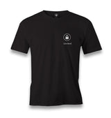 Heart - Locked Men's Black Tshirt - Premium  from W.E.N.S. WIND - Just 6490! Shop now at W.E.N.S. WIND