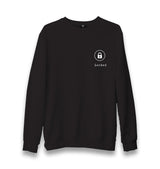 Heart - Locked Unisex Black Sweatshirt - Premium  from W.E.N.S. WIND - Just 10990! Shop now at W.E.N.S. WIND