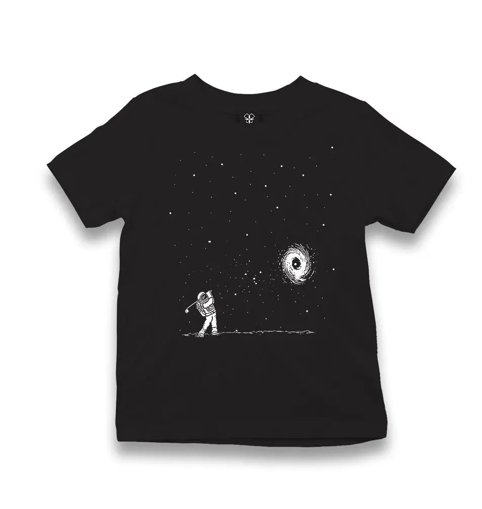 Space - Golf Kid's Black T-shirt - Premium  from W.E.N.S. WIND - Just 5990! Shop now at W.E.N.S. WIND