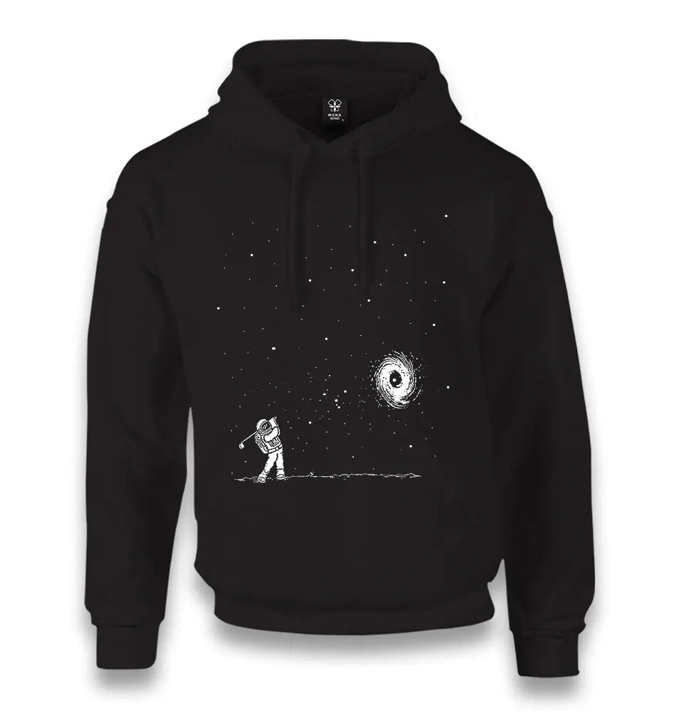 Space - Golf Unisex Black Hoodie - Premium  from W.E.N.S. WIND - Just 11990! Shop now at W.E.N.S. WIND