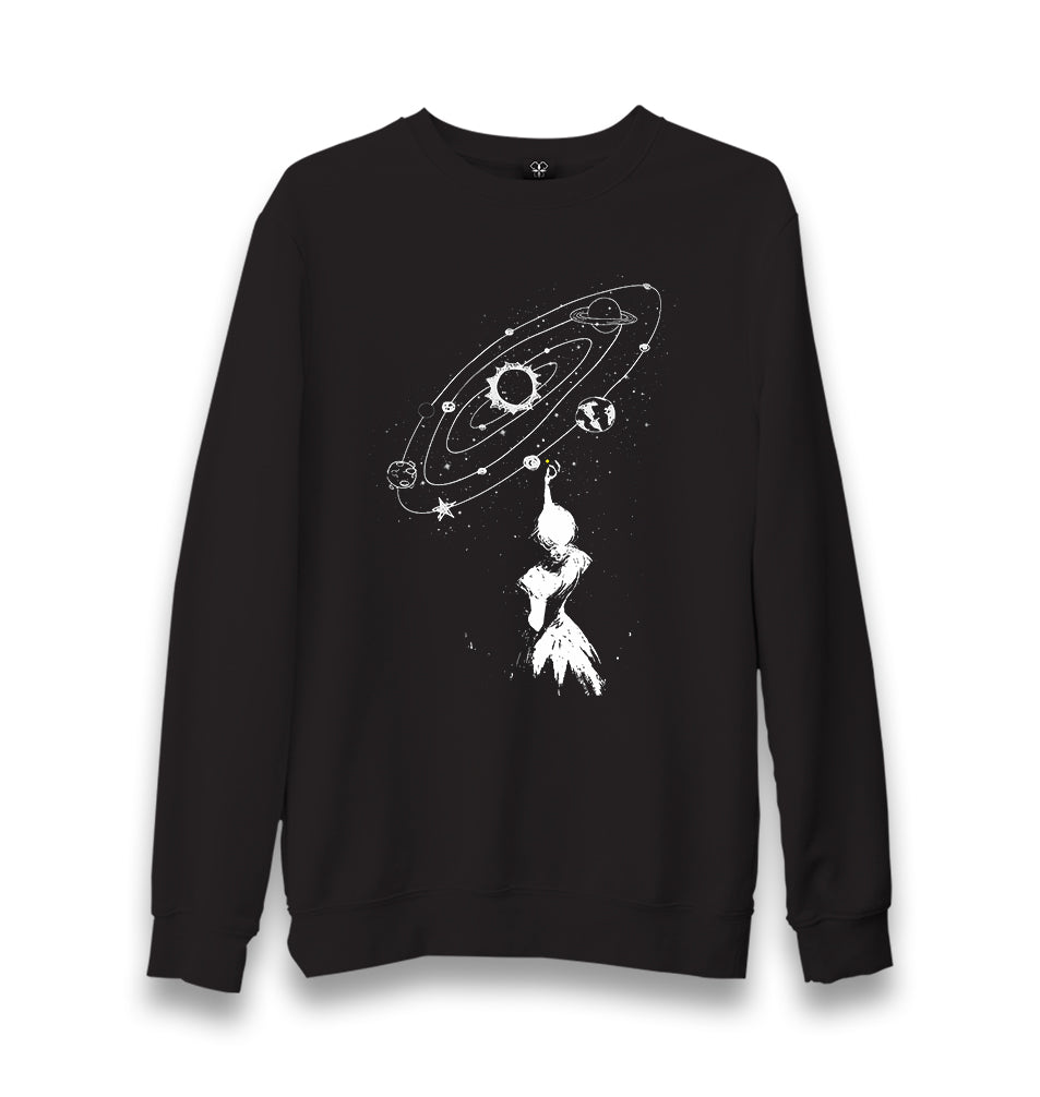 Galaxy - Starry Cosmos Unisex Black Sweatshirt - Premium  from W.E.N.S. WIND - Just 10990! Shop now at W.E.N.S. WIND