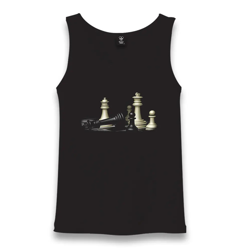 Chess - Checkmate Unisex Black Tank Top - Premium  from W.E.N.S. WIND - Just 6490! Shop now at W.E.N.S. WIND
