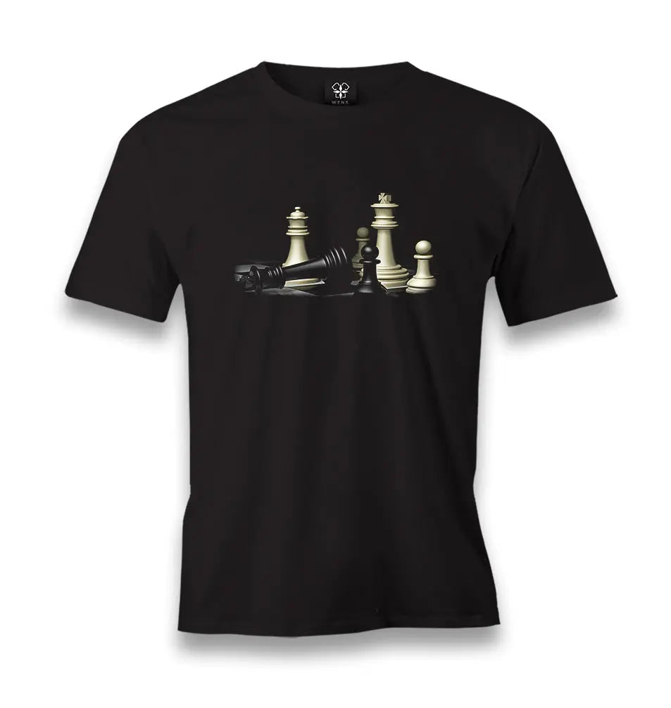 Chess - Checkmate Men's Black Tshirt - Premium  from W.E.N.S. WIND - Just 6490! Shop now at W.E.N.S. WIND