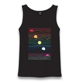 Sunset In Waves Unisex Black Tank Top - Premium  from W.E.N.S. WIND - Just 6490! Shop now at W.E.N.S. WIND