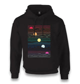 Sunset In Waves Unisex Black Hoodie - Premium  from W.E.N.S. WIND - Just 11990! Shop now at W.E.N.S. WIND