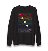 Sunset In Waves Unisex Black Sweatshirt - Premium  from W.E.N.S. WIND - Just 10990! Shop now at W.E.N.S. WIND