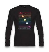 Sunset In Waves Unisex Black Longsleeve - Premium  from W.E.N.S. WIND - Just 7990! Shop now at W.E.N.S. WIND