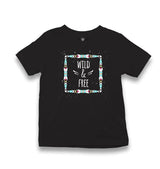 Wild And Free Kid's Black T-shirt - Premium  from W.E.N.S. WIND - Just 5990! Shop now at W.E.N.S. WIND