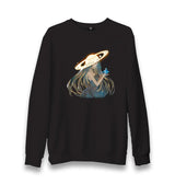 Orbit Diamond Girl Unisex Black Sweatshirt - Premium  from W.E.N.S. WIND - Just 10990! Shop now at W.E.N.S. WIND