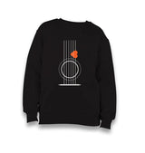 Guitar - Pena Heart Kid's Black Sweatshirt - Premium  from W.E.N.S. WIND - Just 7990! Shop now at W.E.N.S. WIND