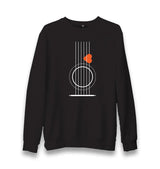 Guitar - Pena Heart Unisex Black Sweatshirt - Premium  from W.E.N.S. WIND - Just 10990! Shop now at W.E.N.S. WIND