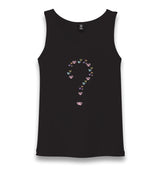 Heart Question Mark Unisex Black Tank Top - Premium  from W.E.N.S. WIND - Just 6490! Shop now at W.E.N.S. WIND
