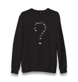 Heart Question Mark Unisex Black Sweatshirt - Premium  from W.E.N.S. WIND - Just 10990! Shop now at W.E.N.S. WIND