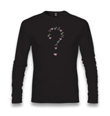 Heart Question Mark Unisex Black Longsleeve - Premium  from W.E.N.S. WIND - Just 7990! Shop now at W.E.N.S. WIND
