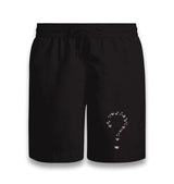 Heart Question Mark Black Shorts - Premium  from W.E.N.S. WIND - Just 7990! Shop now at W.E.N.S. WIND